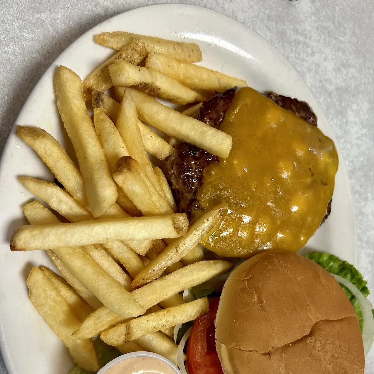 Cheeseburger and Fries