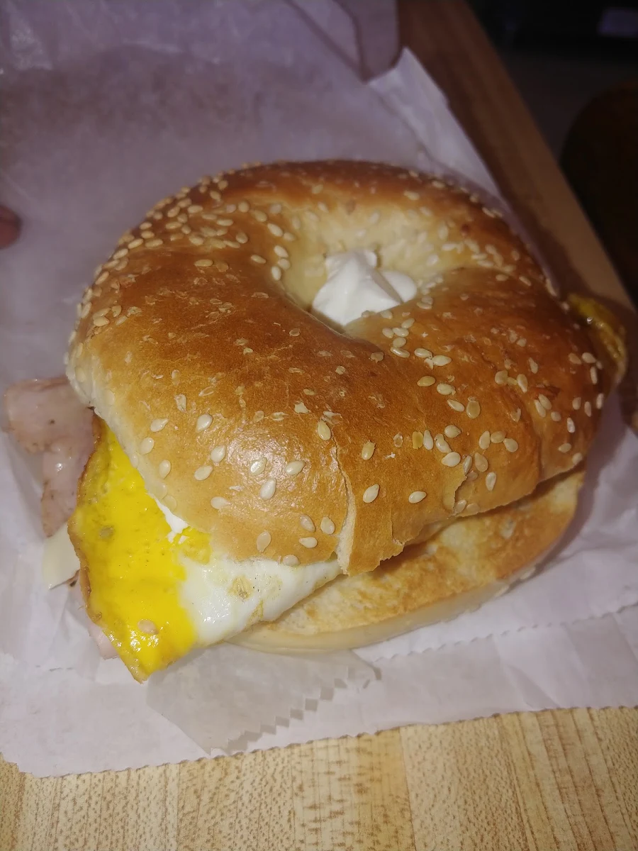 Ham Egg Cheese Bagel