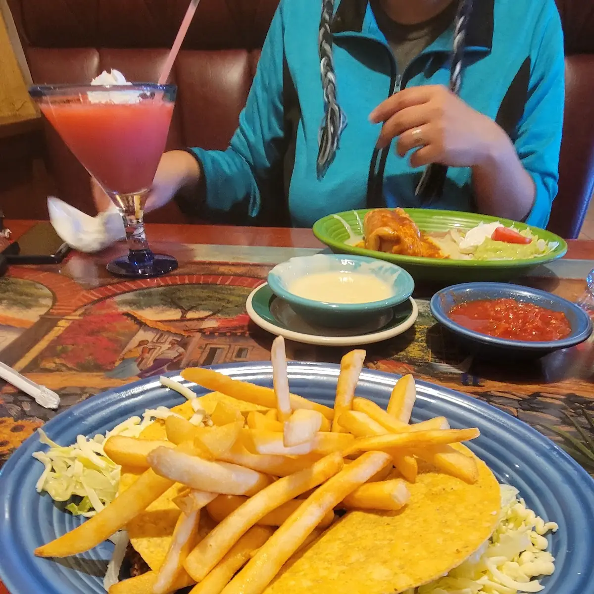 Two Beef Taco and Fries