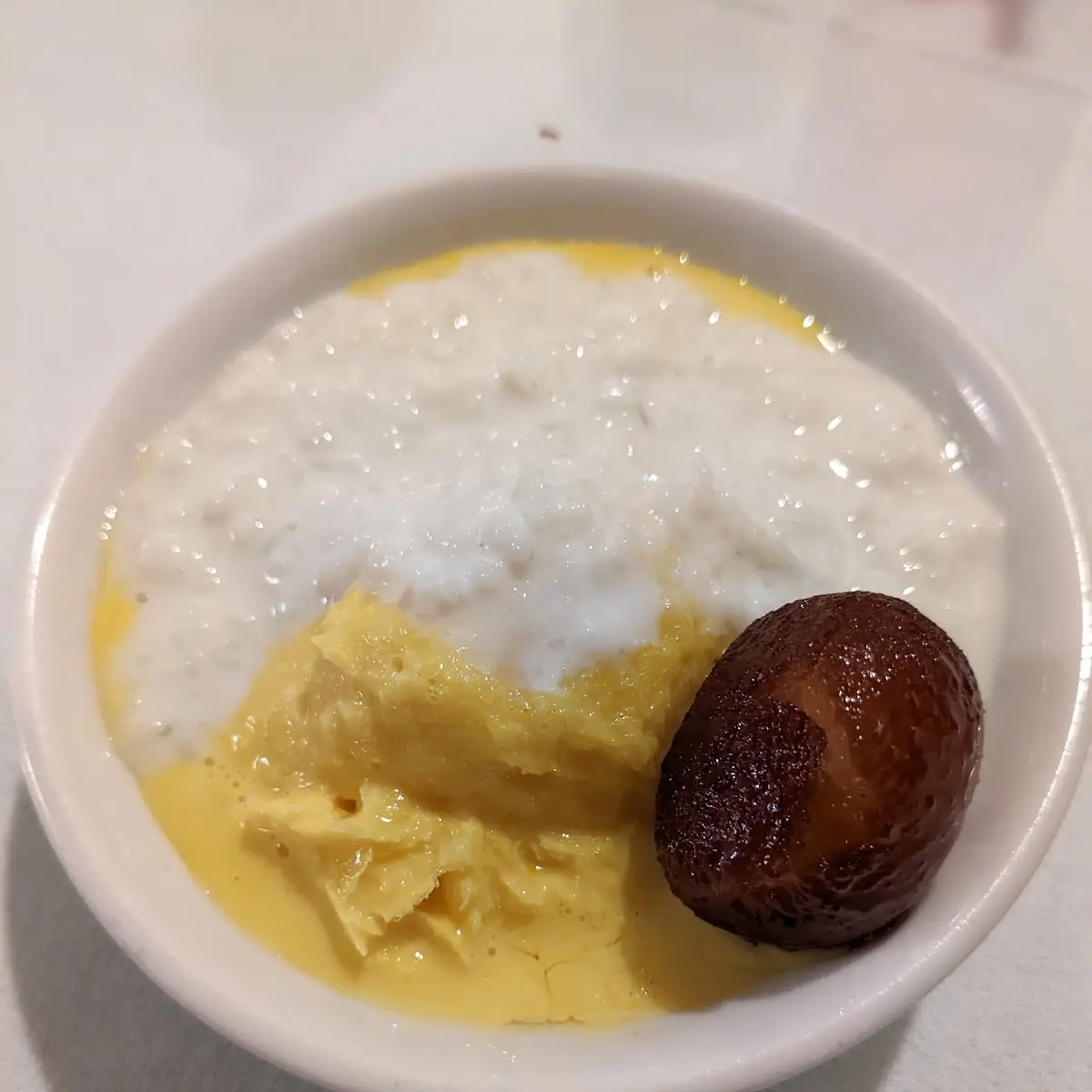 Mango Ice Cream and Rice Pudding