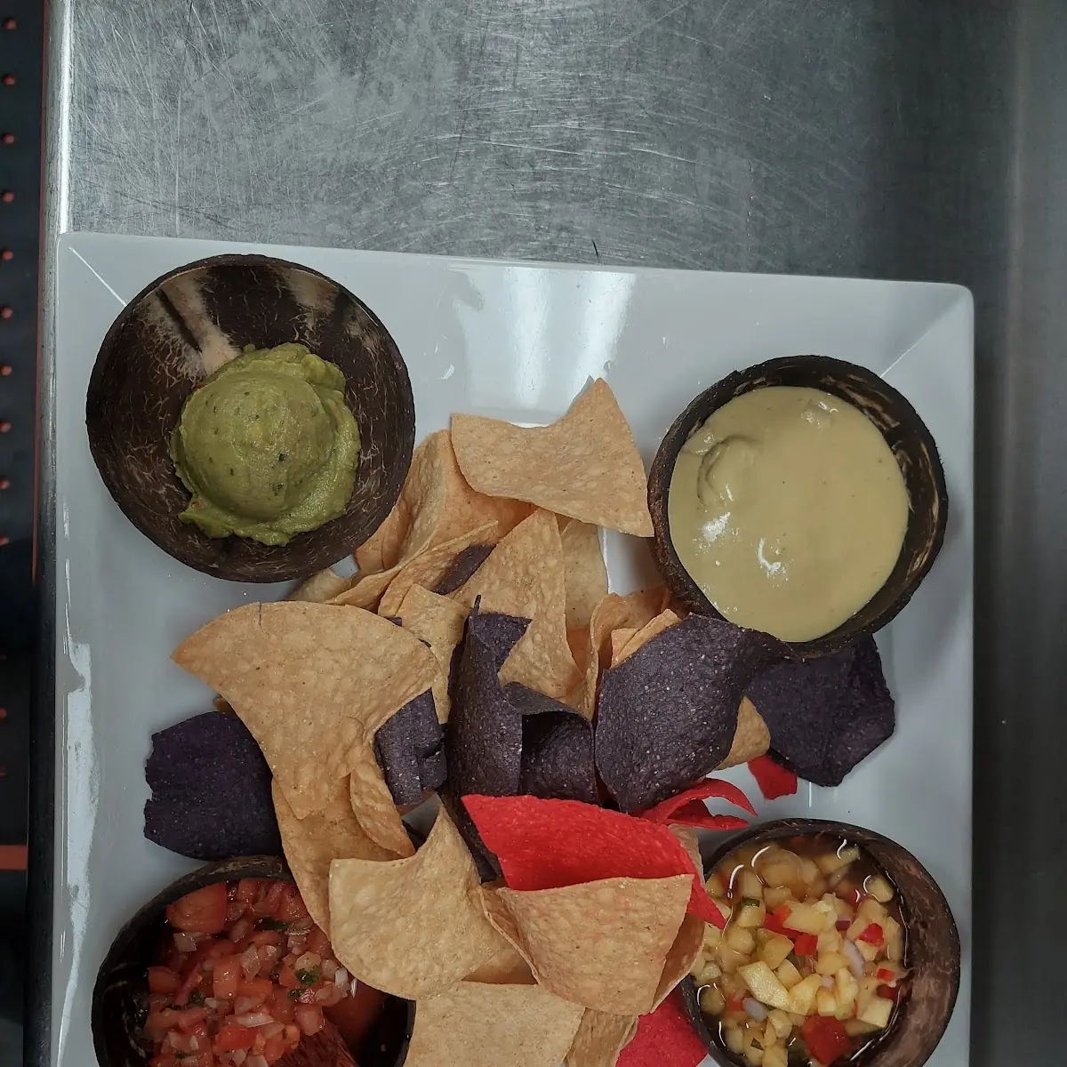 Salsa Flight Trio with Guacamole