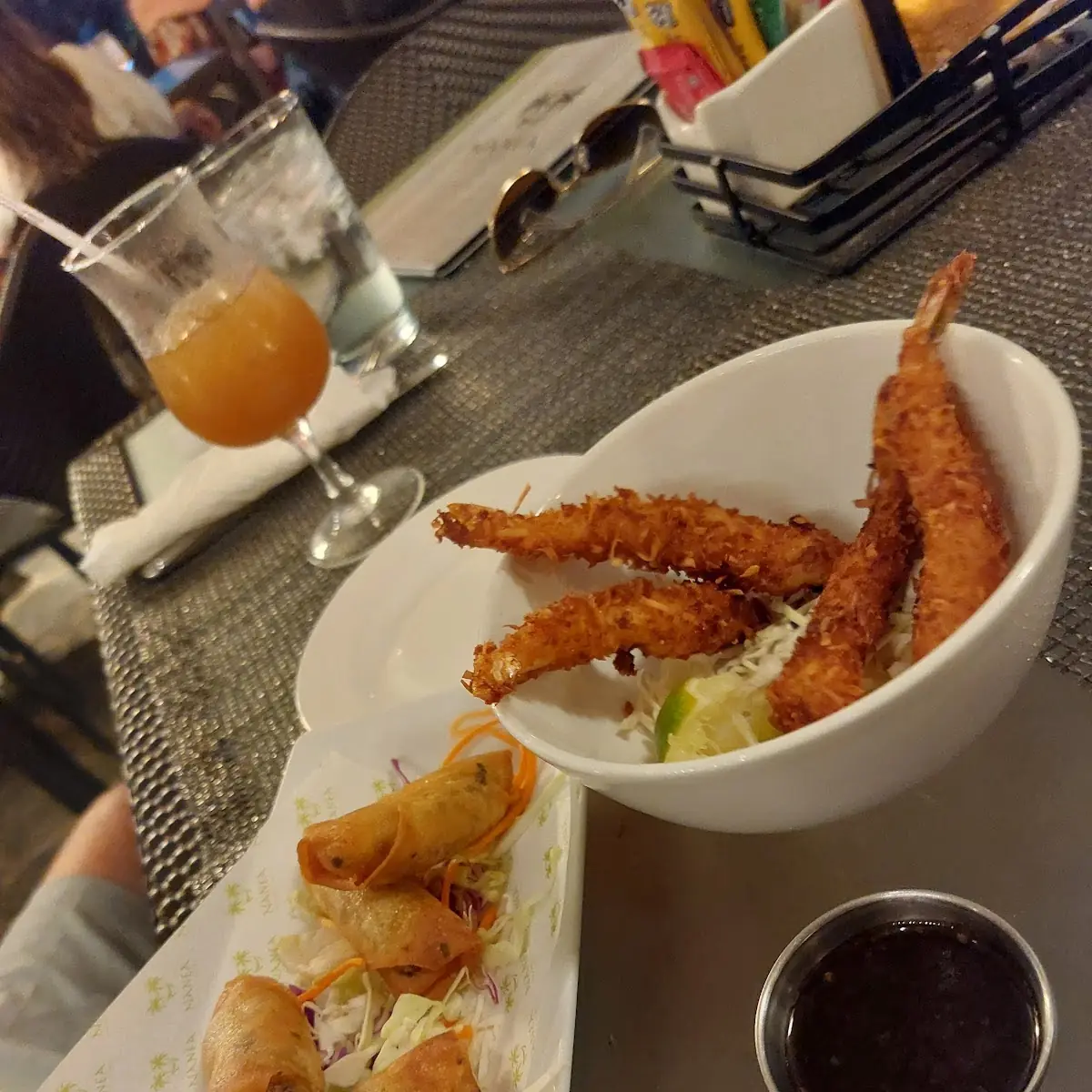 Spring Roll and Coconut Shrimp