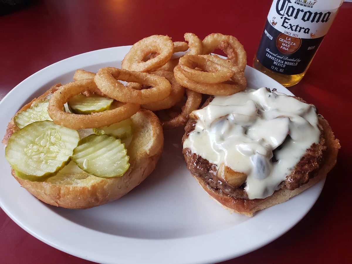 Mushroom and Swiss Burger