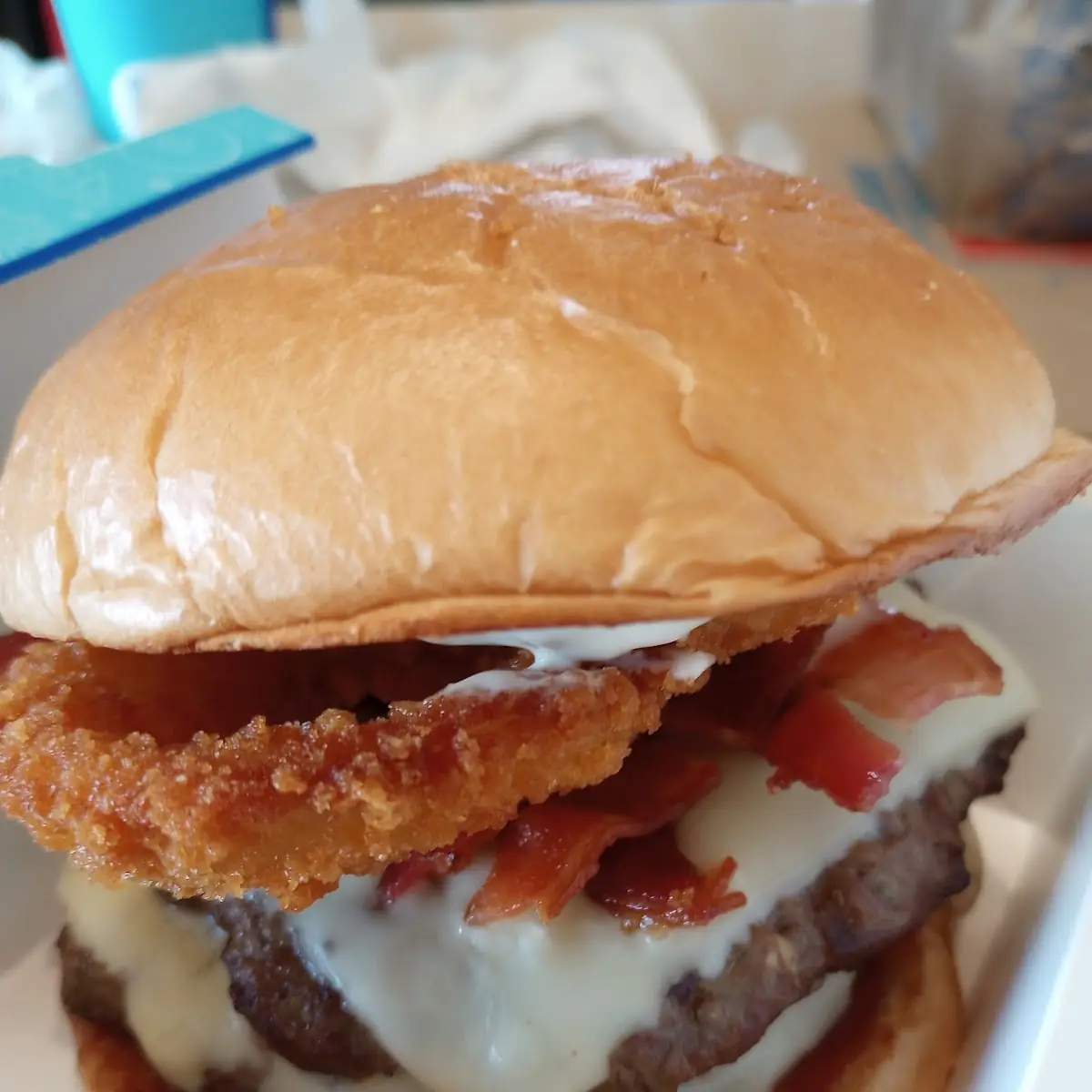 I Think It's the Bacon Ranch Double Cheeseburger