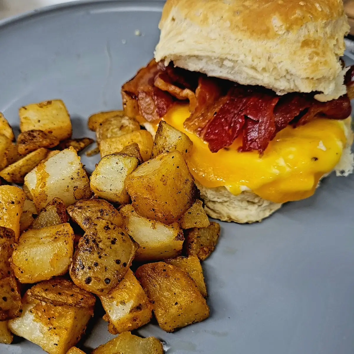 Breakfast Sandwich with Potatoes