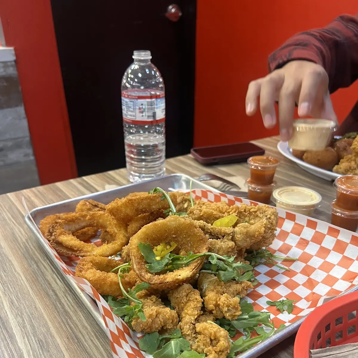 Fried Catfish with Onion Rings
