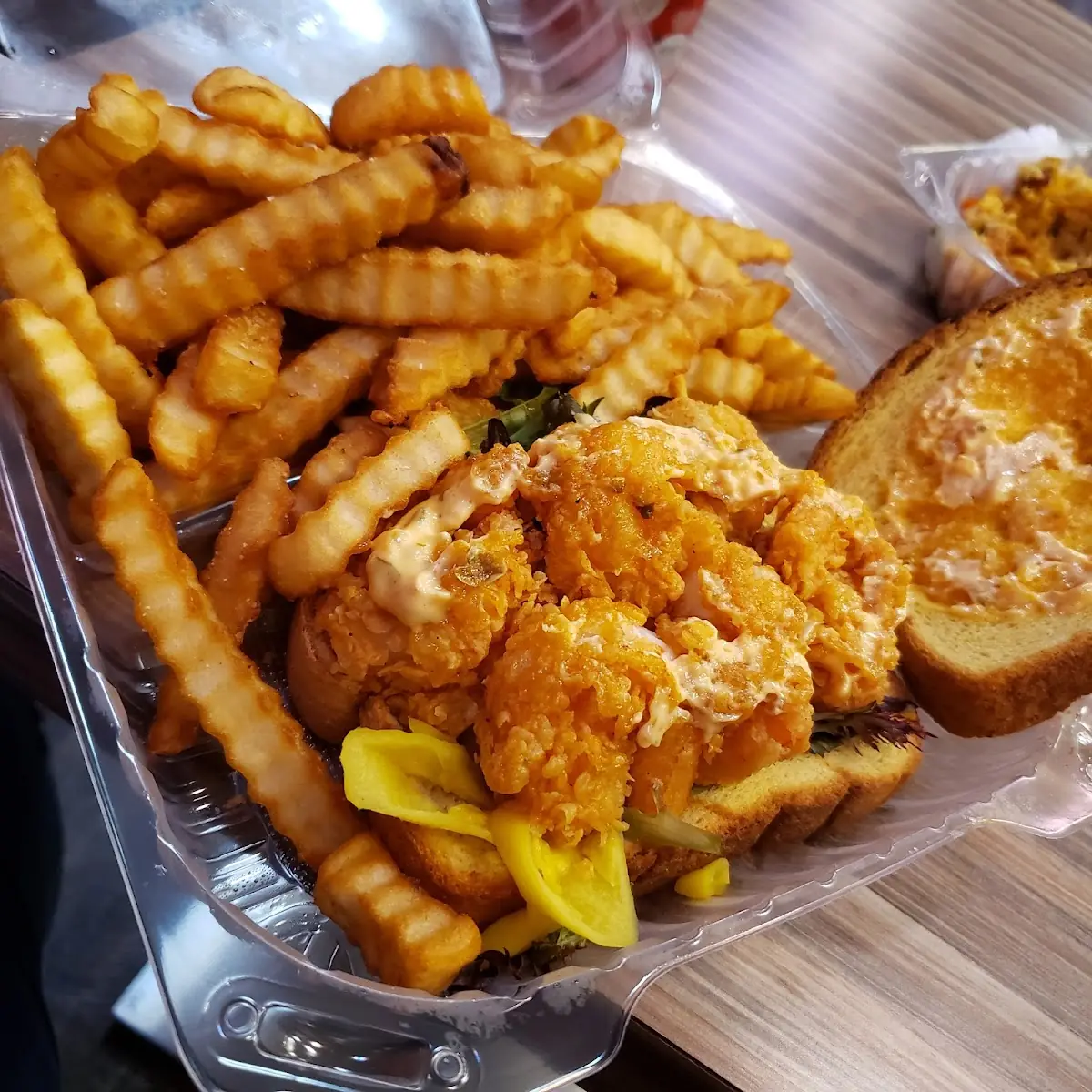 Shrimp PO'Boy Close Up