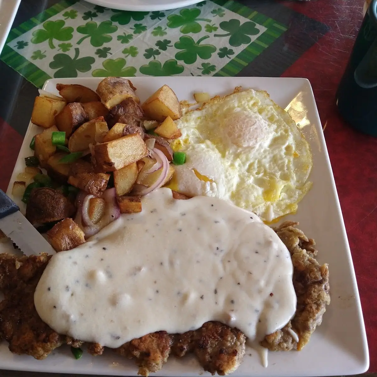 Chicken Fried Steak and Eggs
