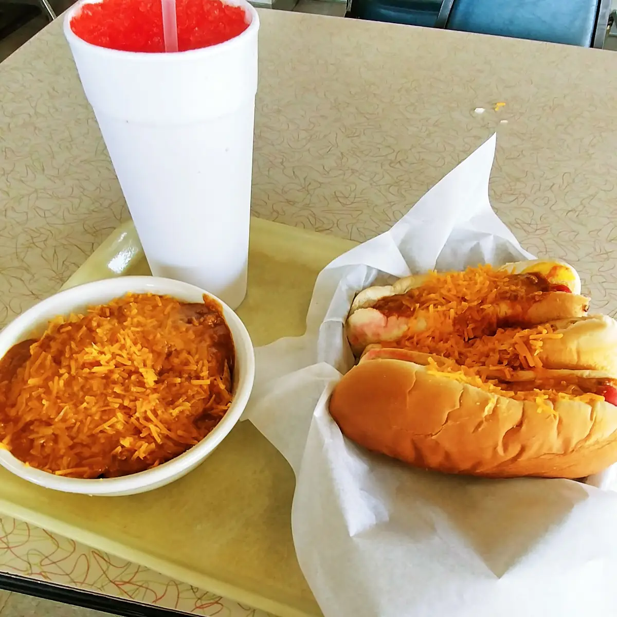Frito Chilli Pie and Chilli Cheese Dog