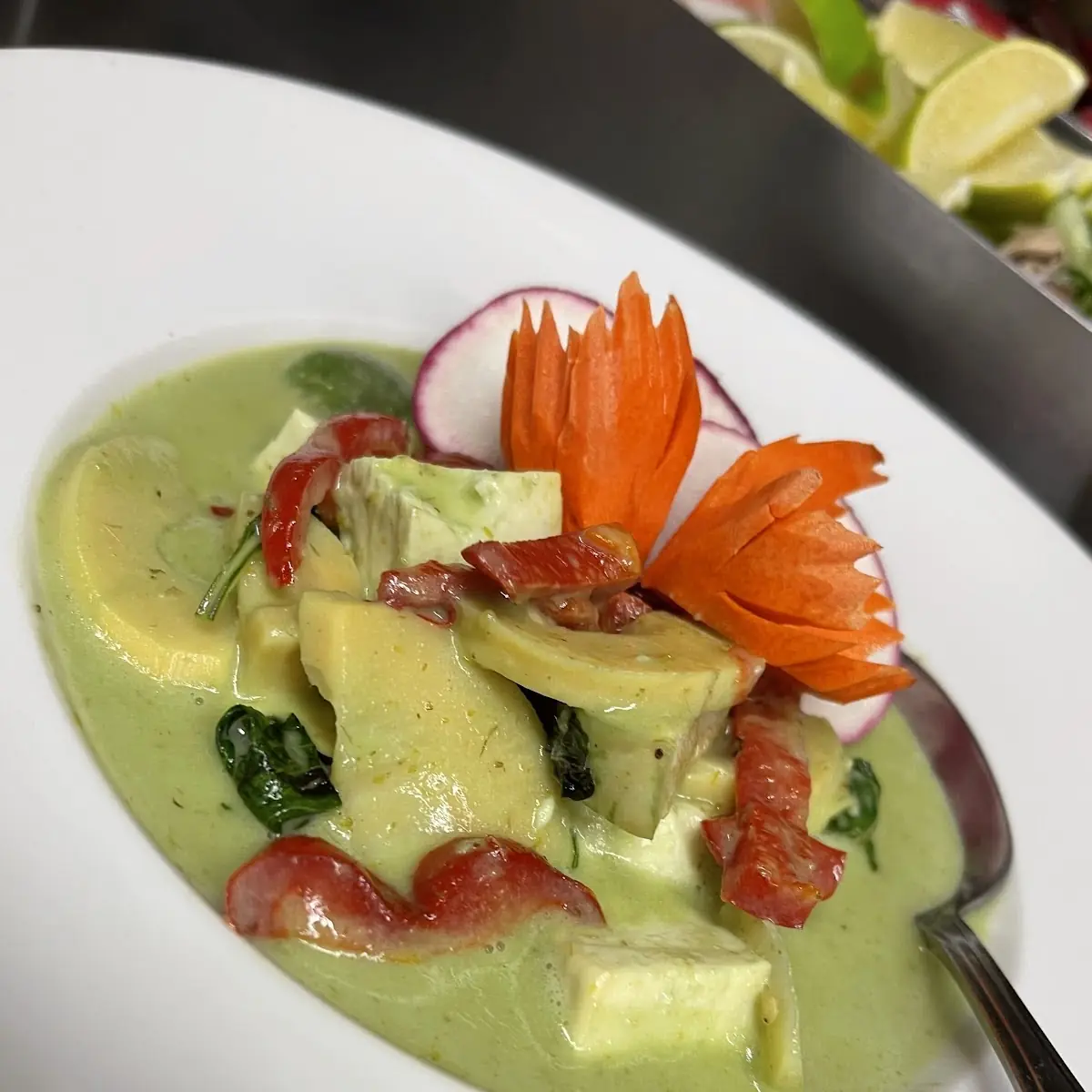 Green Curry w Scallops