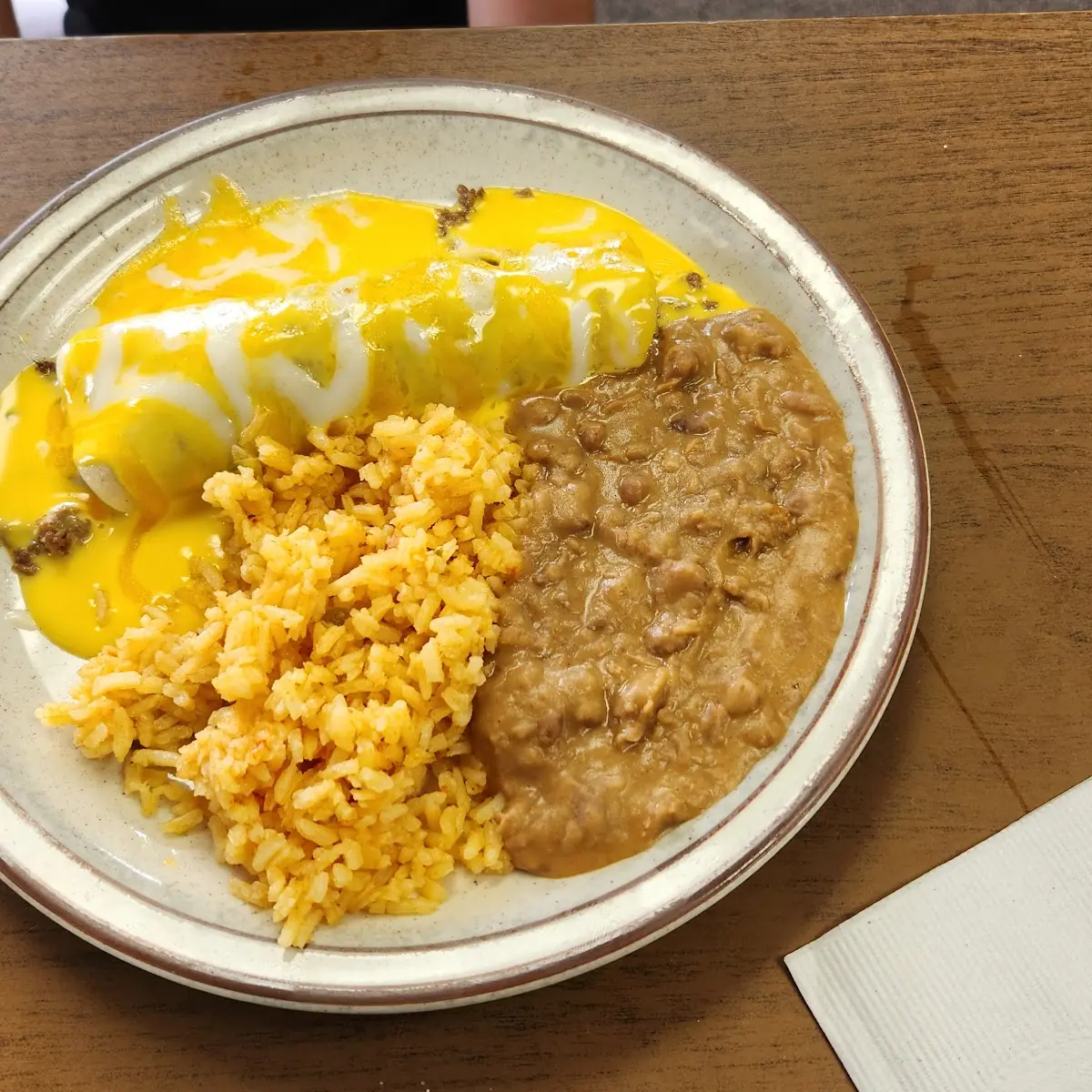 Kids Enchilada Meal with Rice and Beans