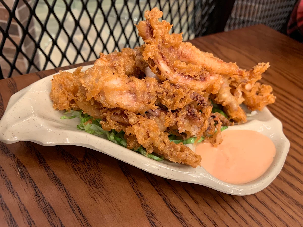 Deep Fried Squid Tentacles, Yunshang Rice Noodle