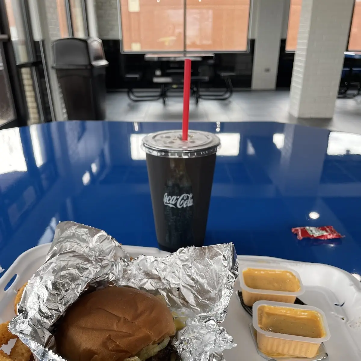 Double Cheese Burger with Grilled Onions