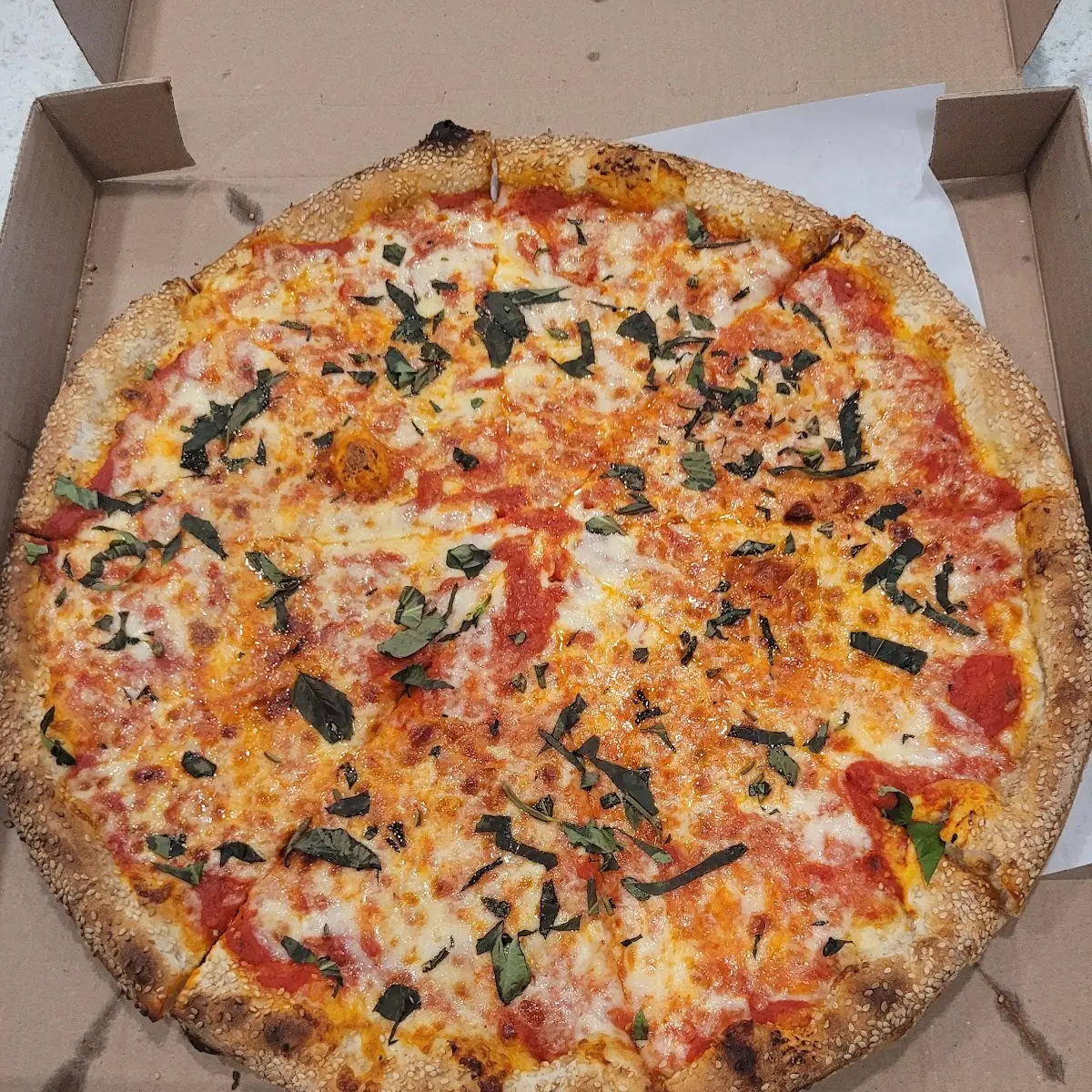 Well Done Sesame Seed Basil Pie
