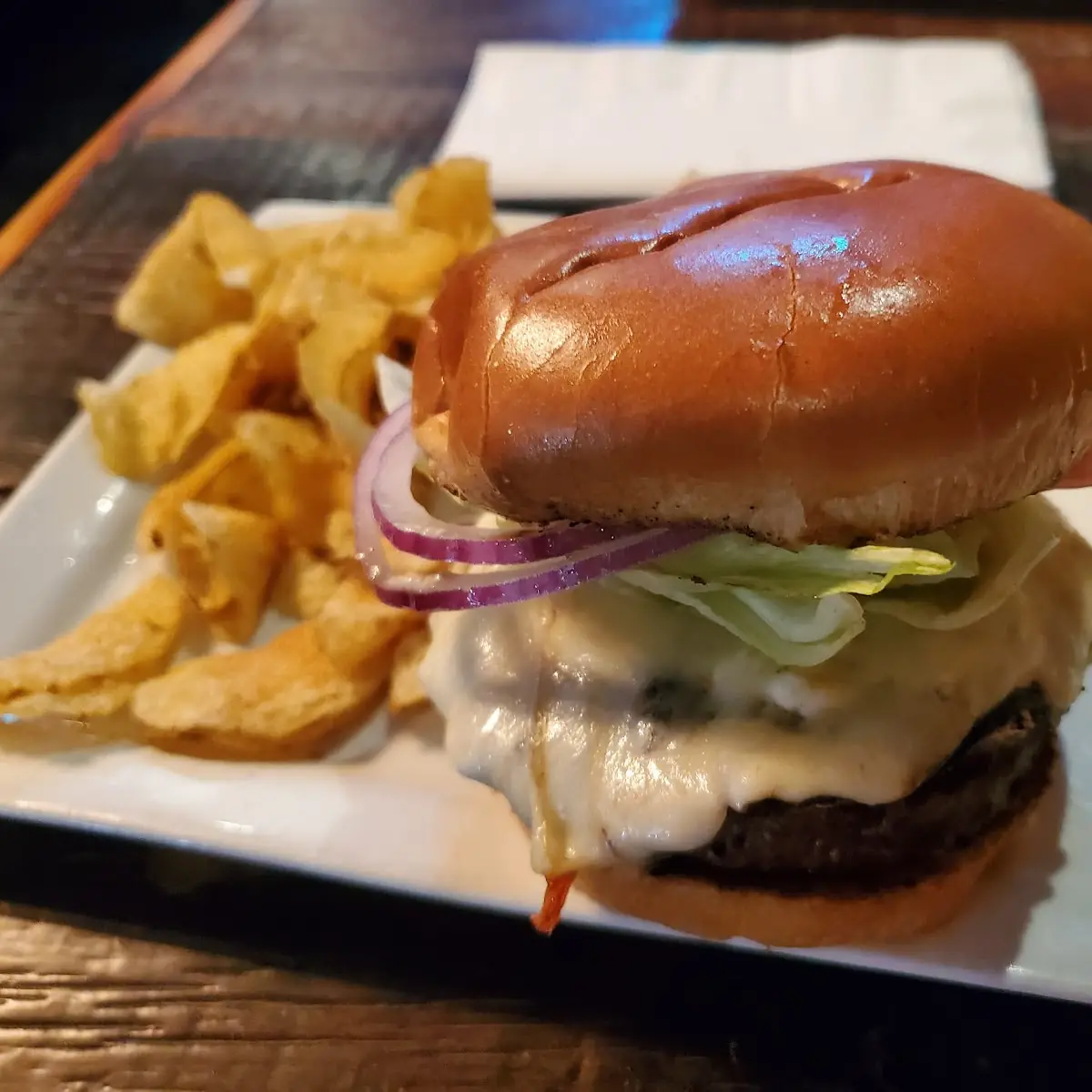 Portobello Mushroom Swiss Burger