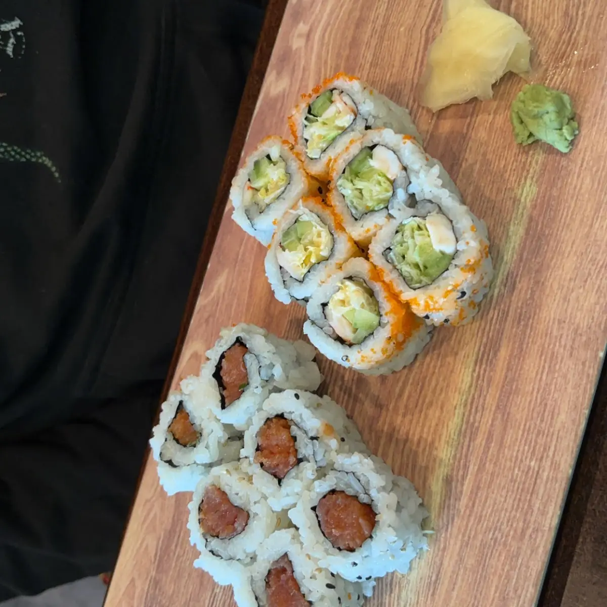 Spicy Tuna and Boston Roll