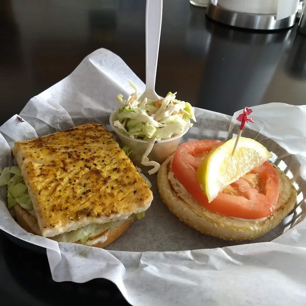 Halibut Sandwich Platter