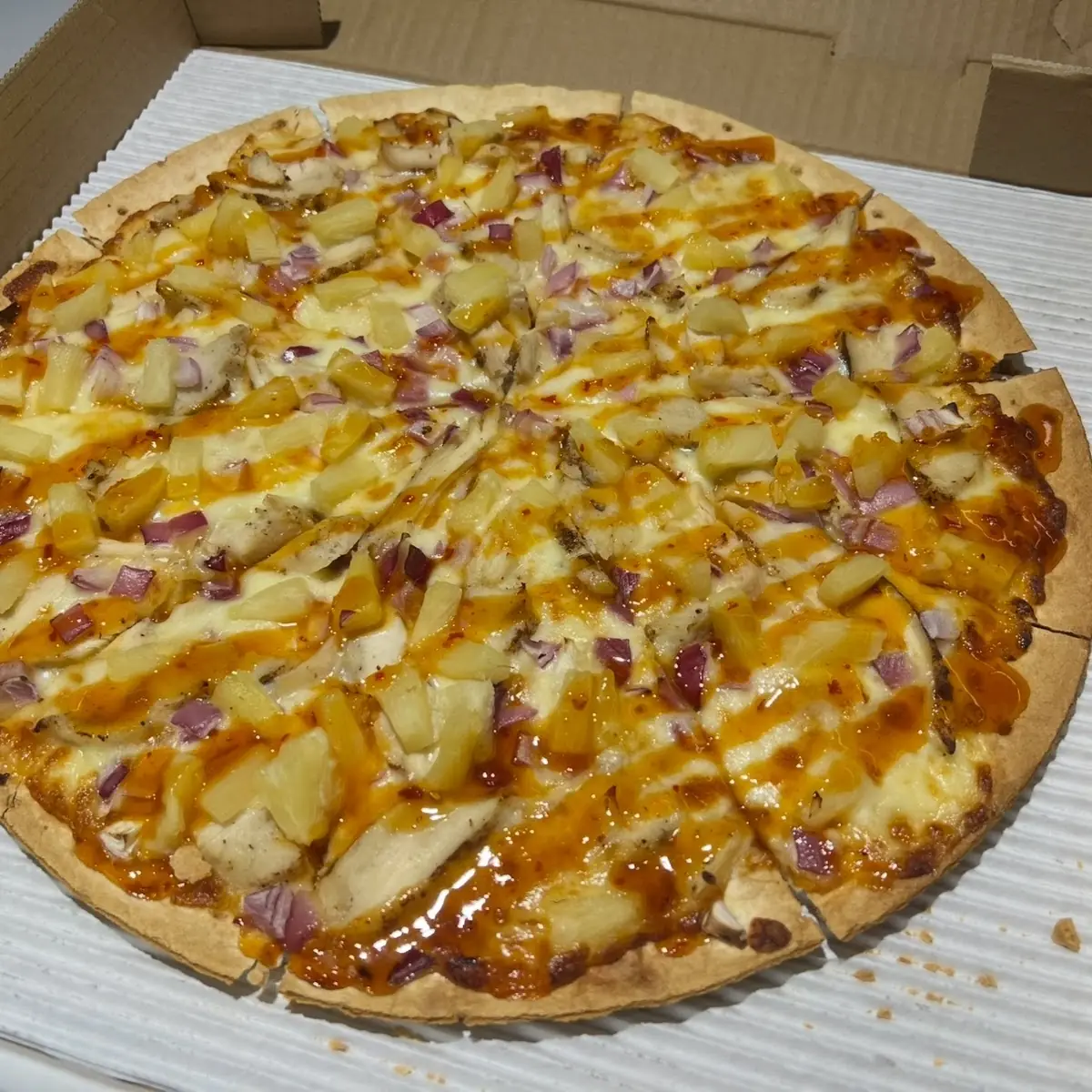 Caribbean Chicken Thin Crust