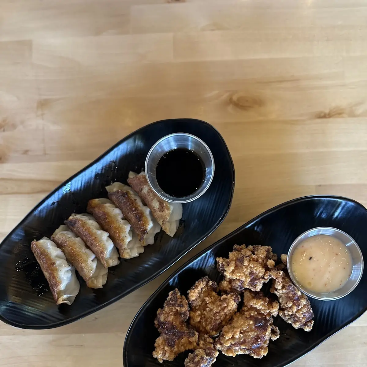 Gyoza and Karaage Chicken