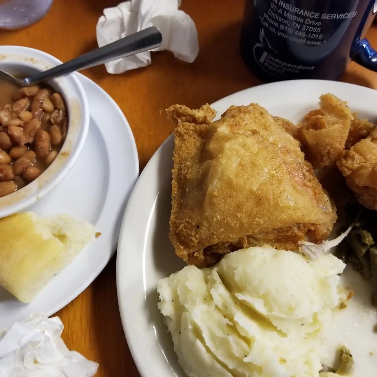 Fried Chicken and Mashed Potatoes