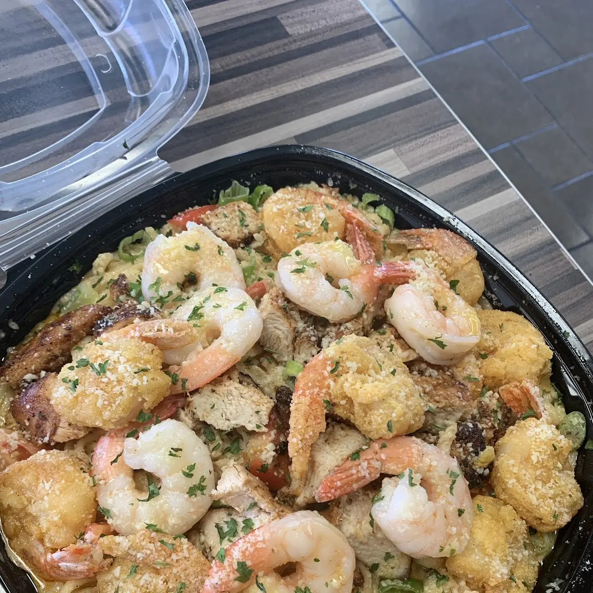 Krab Kingz Fried Shrimp Pasta