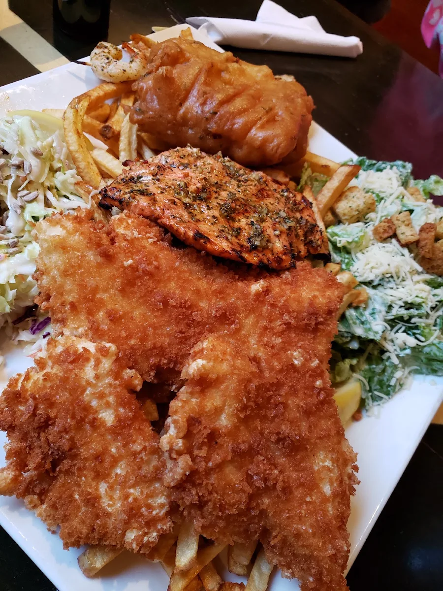 Halibut on the Hook & Chips, Bare Bones Fish House & Smokery