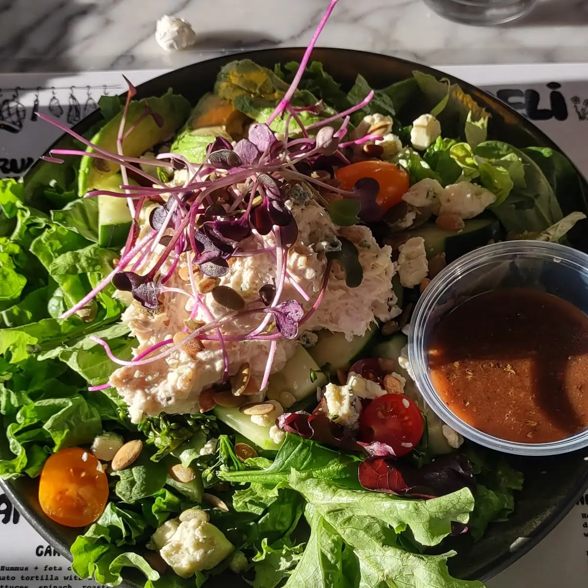 Farm Stand Salad with Chicken Salad