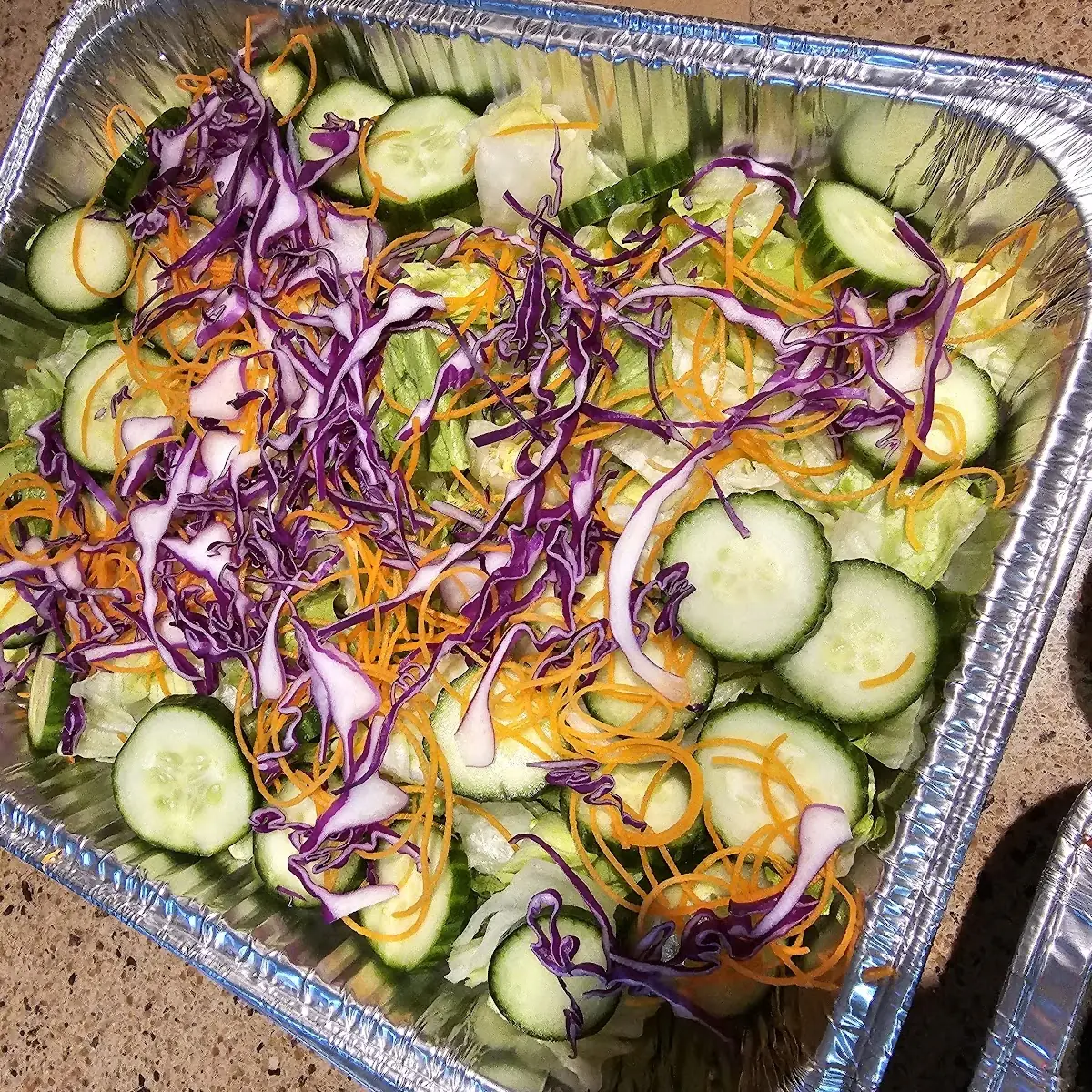 House Salad with Ginger Dressing in the Side