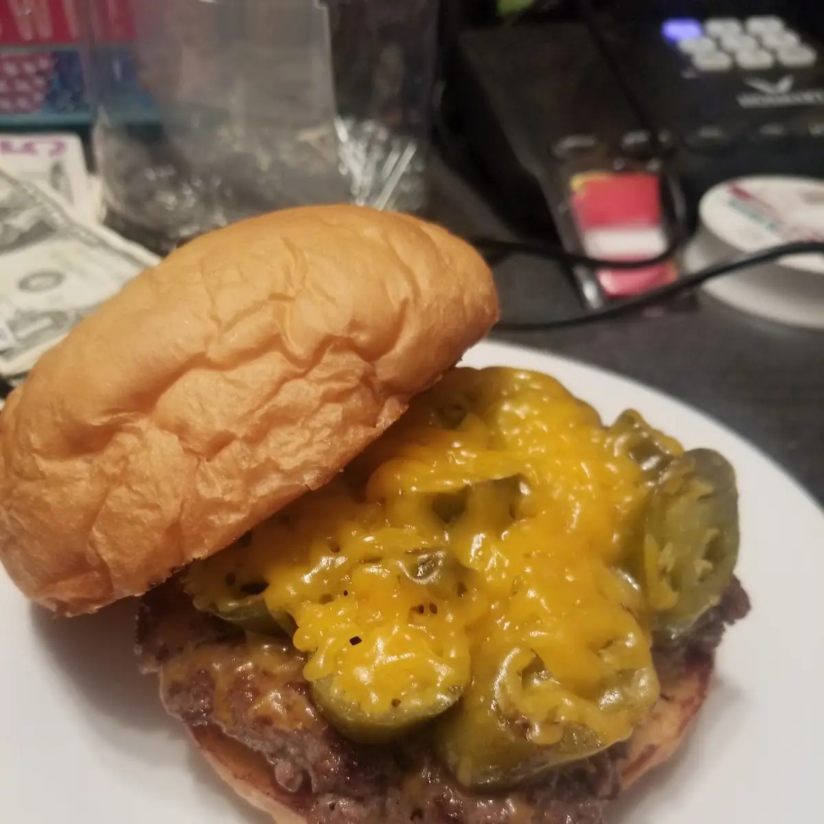 Jalepeno Cheddar Burger