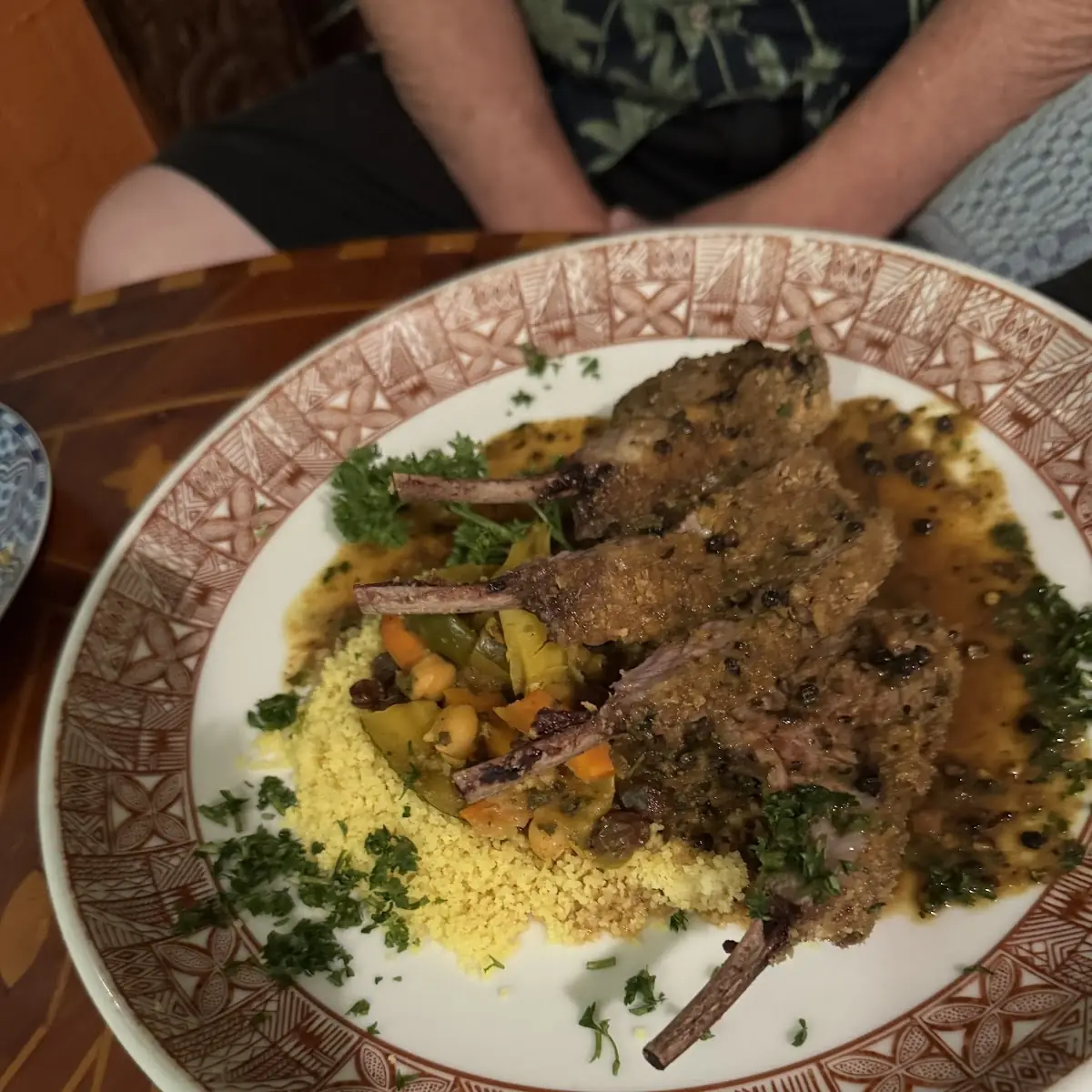 Moroccan Lamb Chops with Couscous
