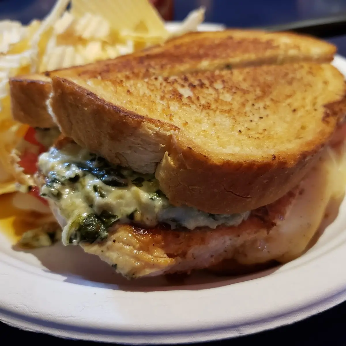 Spinach Artichoke Chicken Melt
