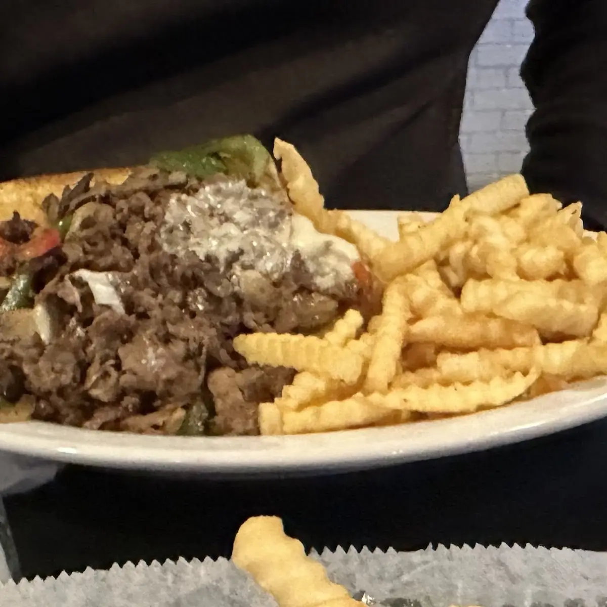 Philly Cheesesteak and Fries