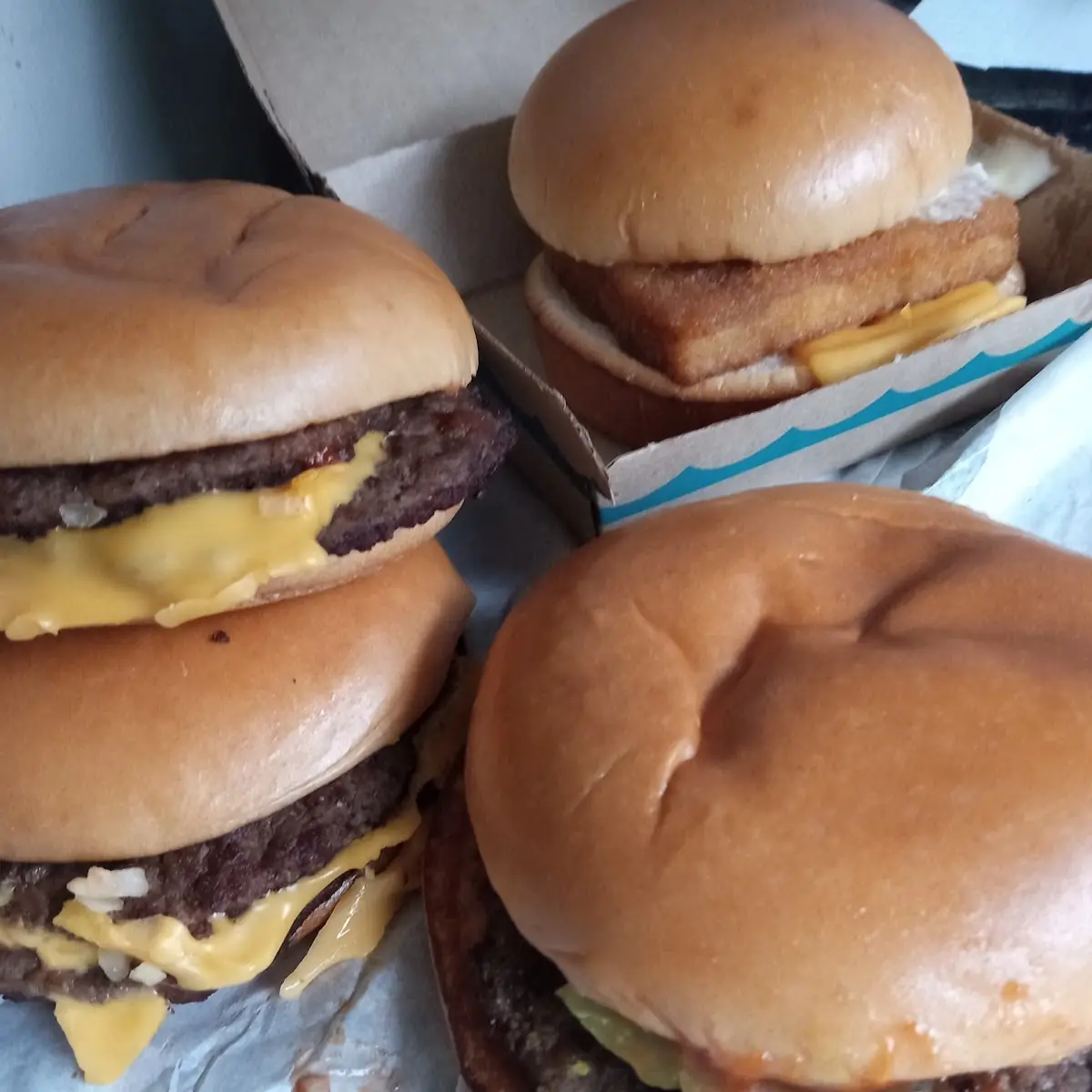 Mcdoubles Double Hamburger Fish Filet