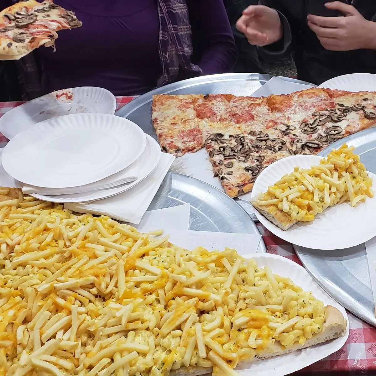 Mac and Cheese Pizza Slice