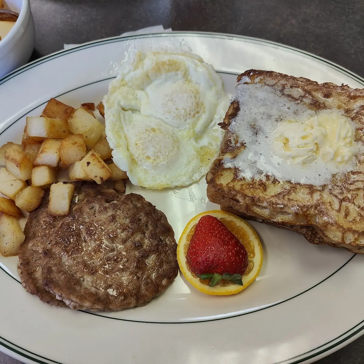 French Toast Platter with Breakfast Potatoes