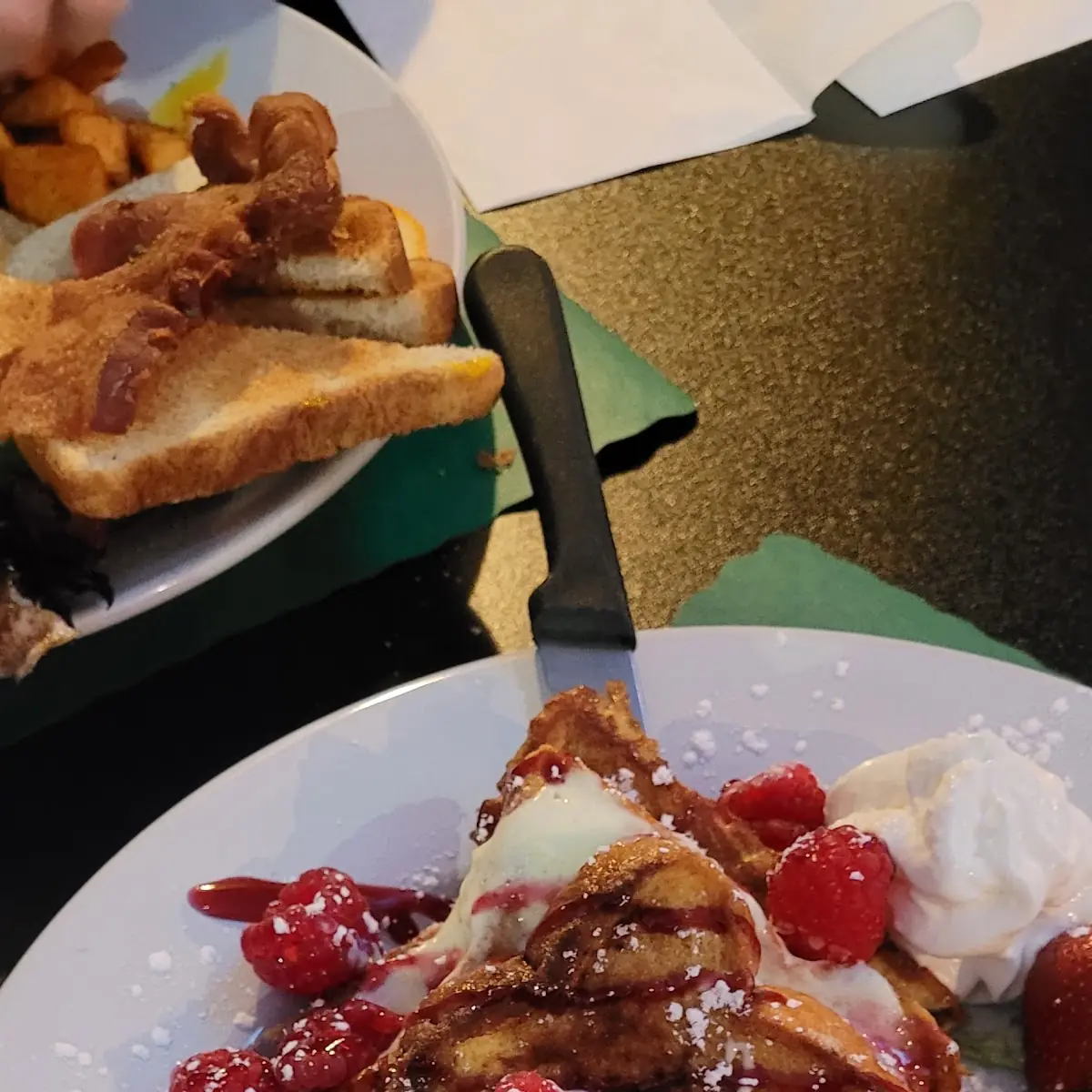 Lemon Raspberry Stuffed French Toast