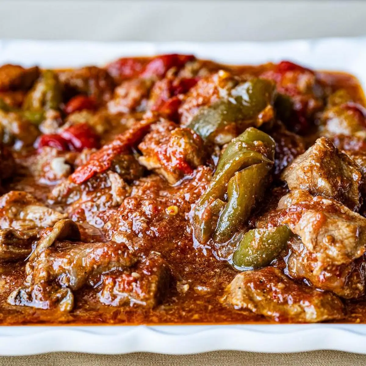 Sausage & Peppers in Tomato Sauce