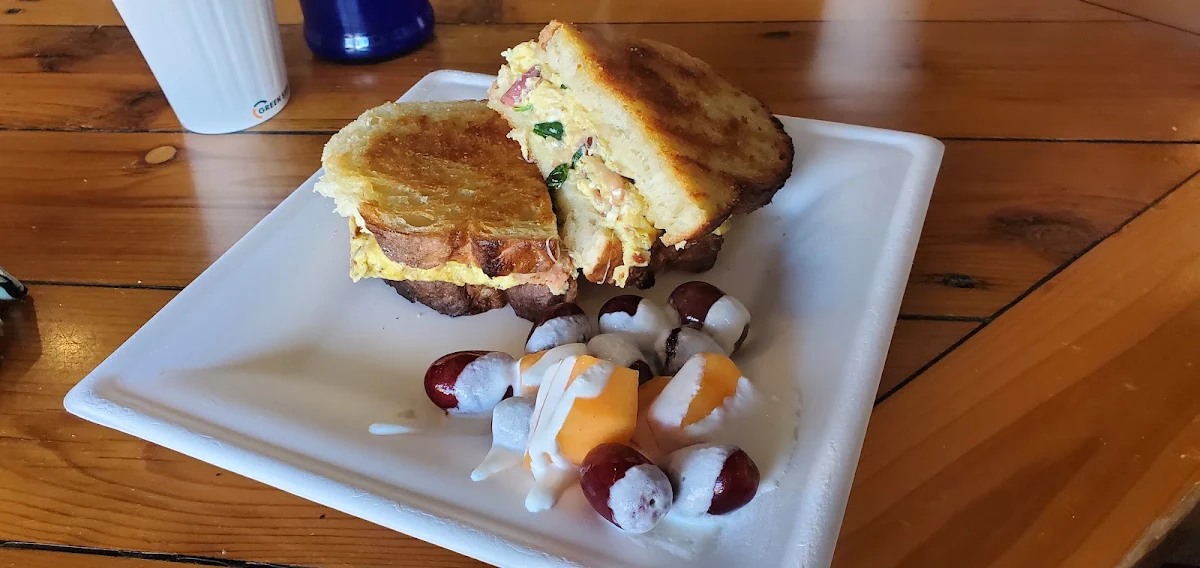 Breakfast Sandwich with Fruit