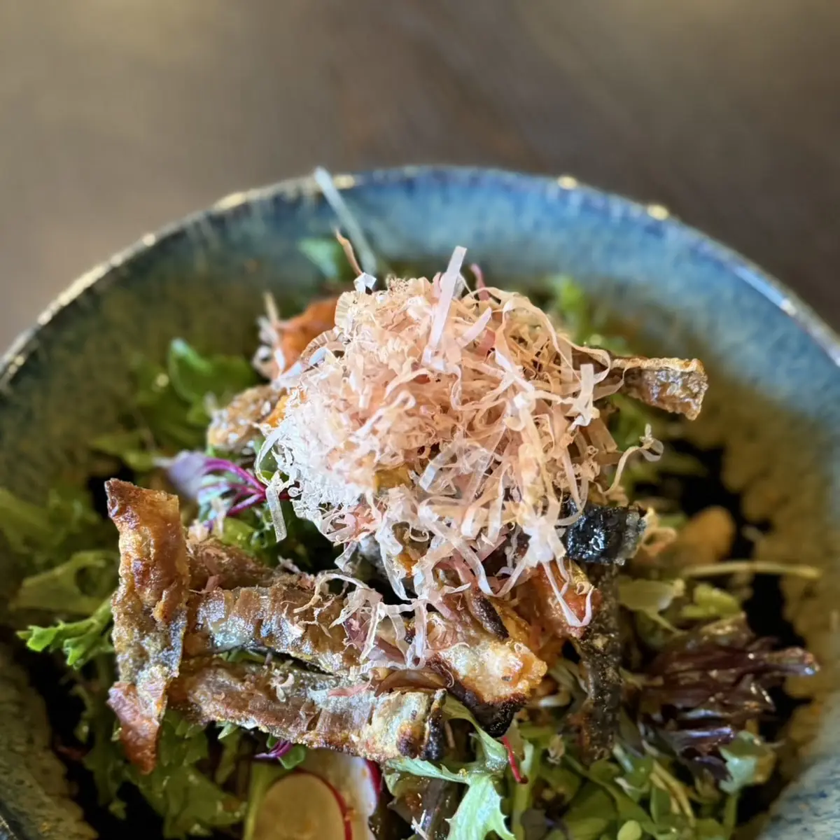 Salmon Skin Salad