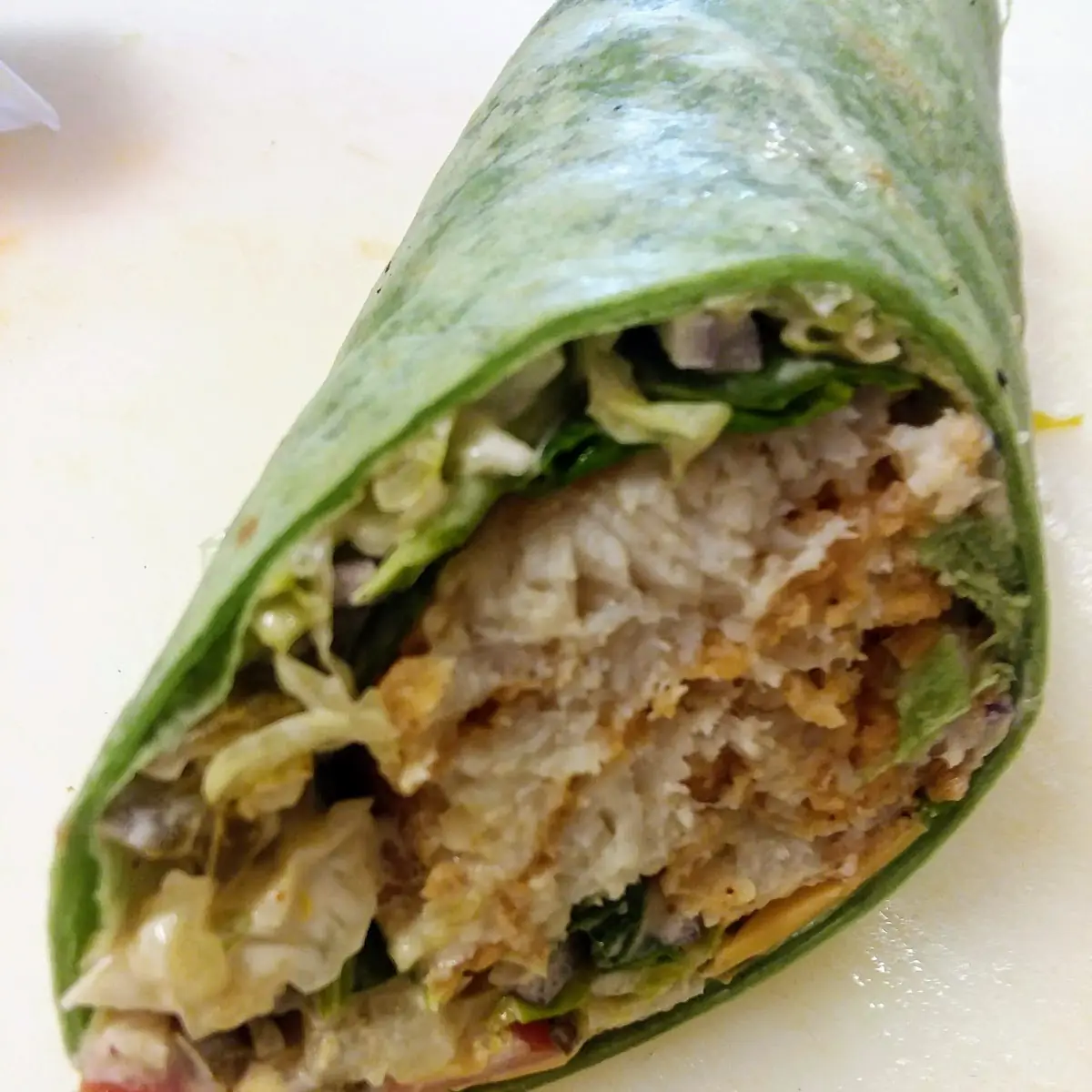 Fried Fish Wrap