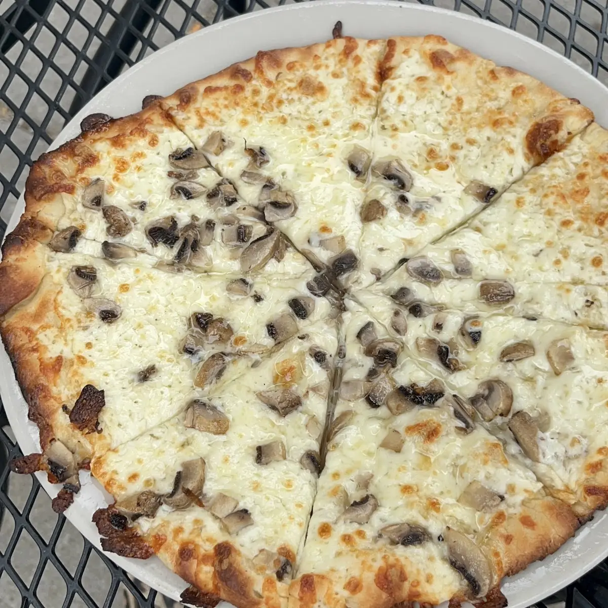 White Truffle Mushroom Pizza