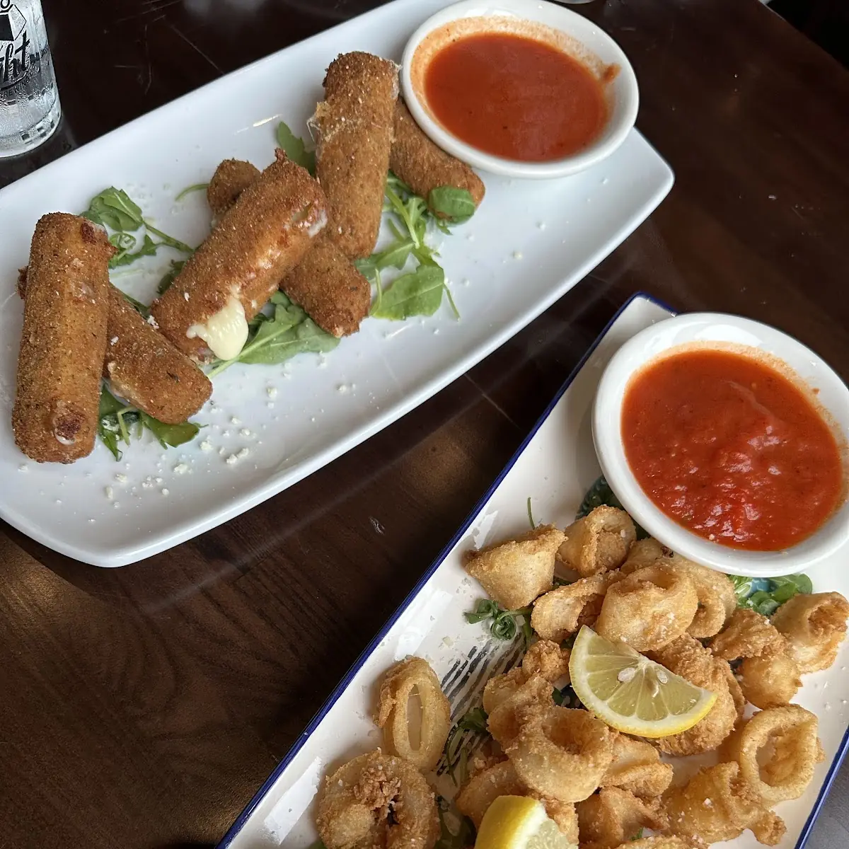 Fried Mozzarella & Fried Calamari
