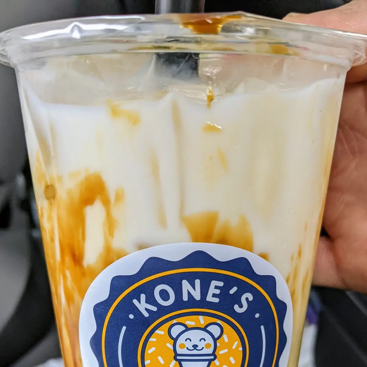 Tiger Boba Tea with Creme Brulee