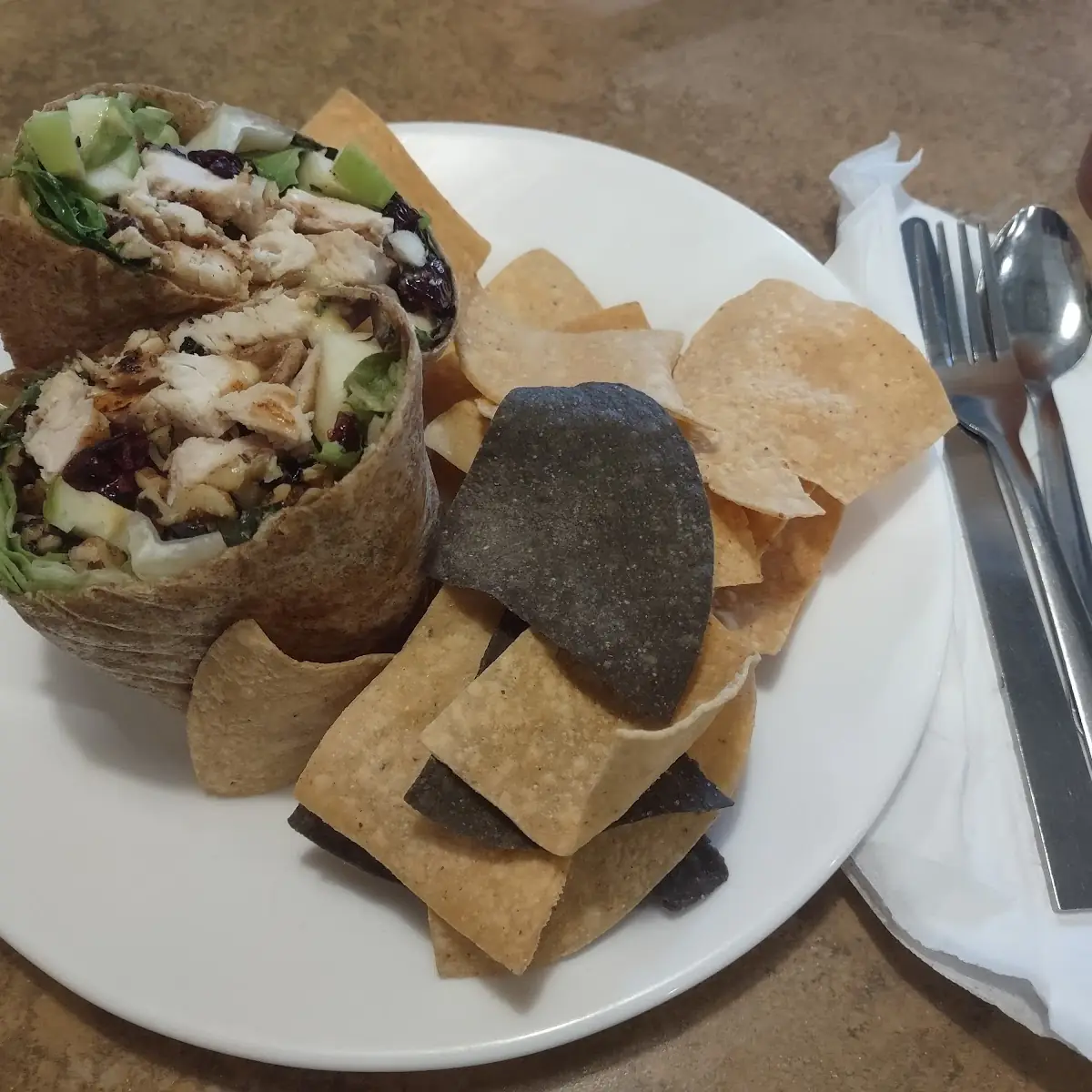Apple Walnut Chicken Wrap