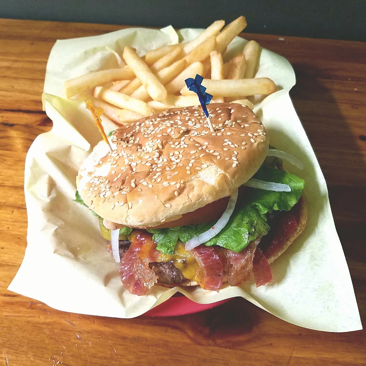 Bacon Cheeseburger Basket