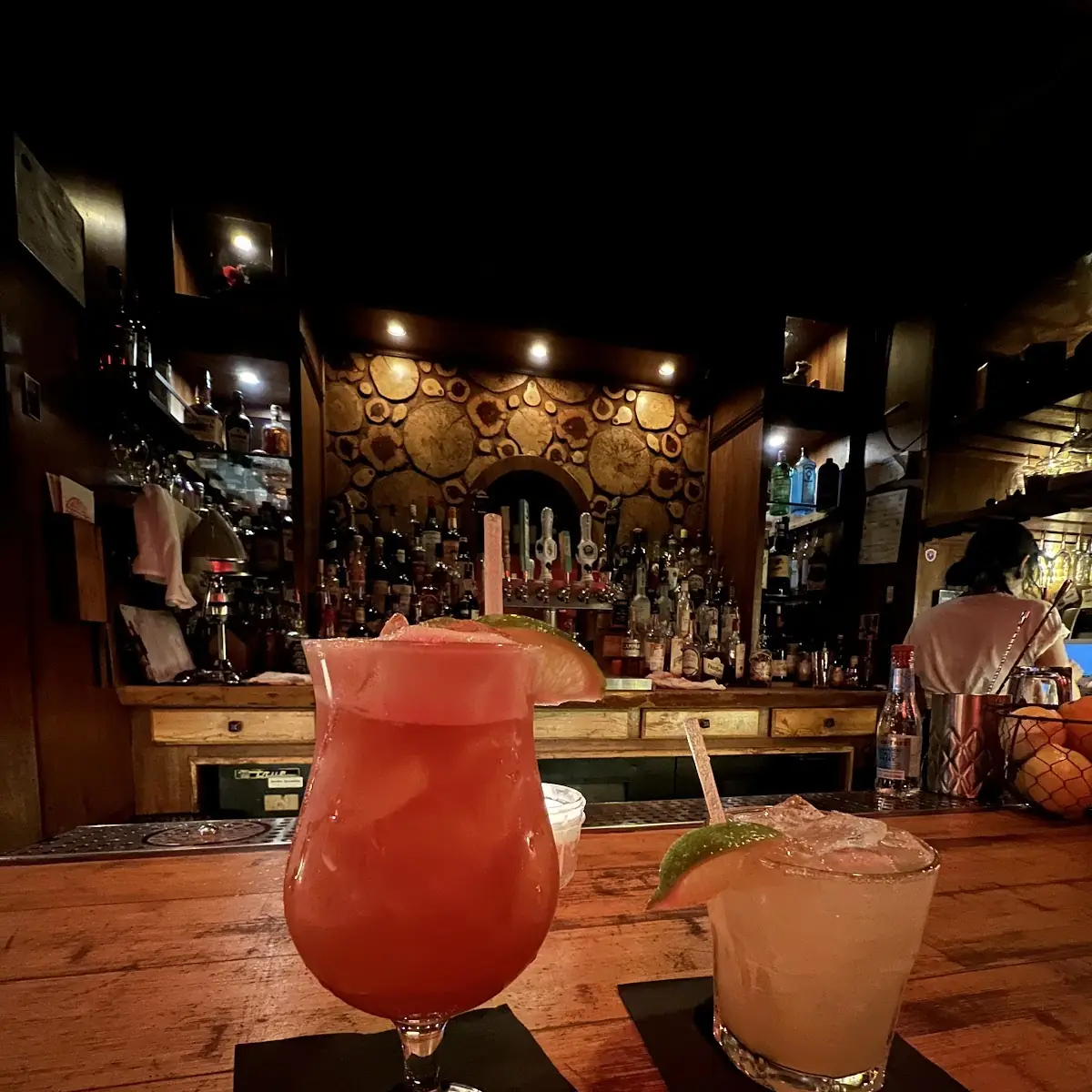 Jungle Bird and a Mai Tai