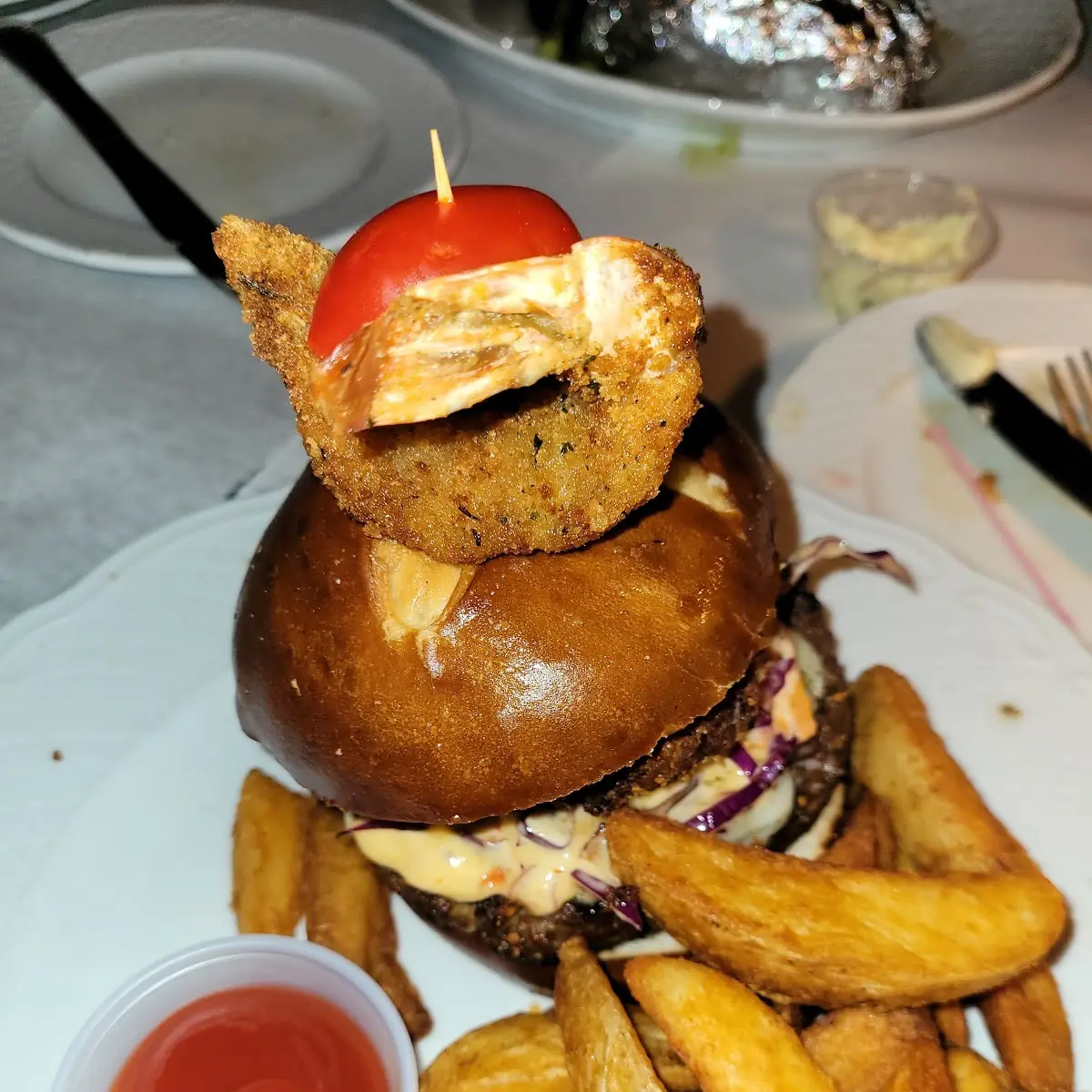 Surf & Turf Burger Dinner
