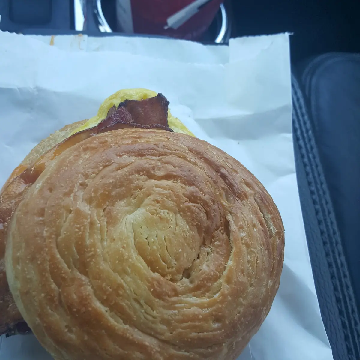 Double Bacon Egg and Cheese Croissant