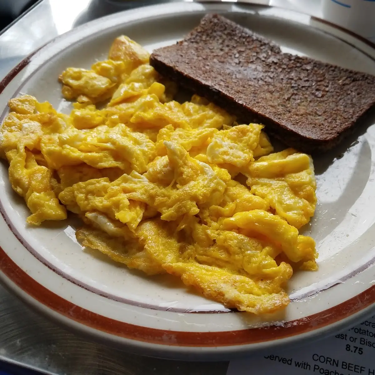 Scrambled Eggs with Bits of Ham