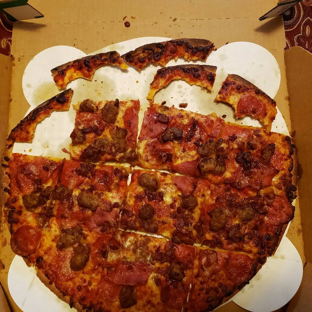 Thin Crust All Meat Pizza